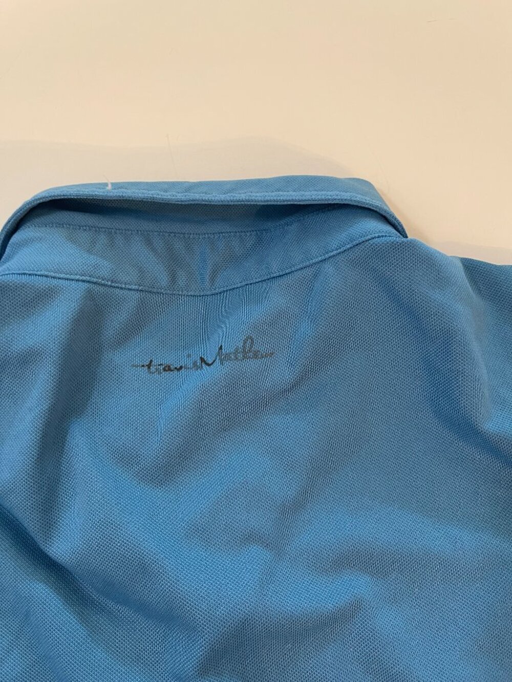 TravisMathew Blue Colorblock Golf Polo Shirt Men’s Small - Picture 7 of 9